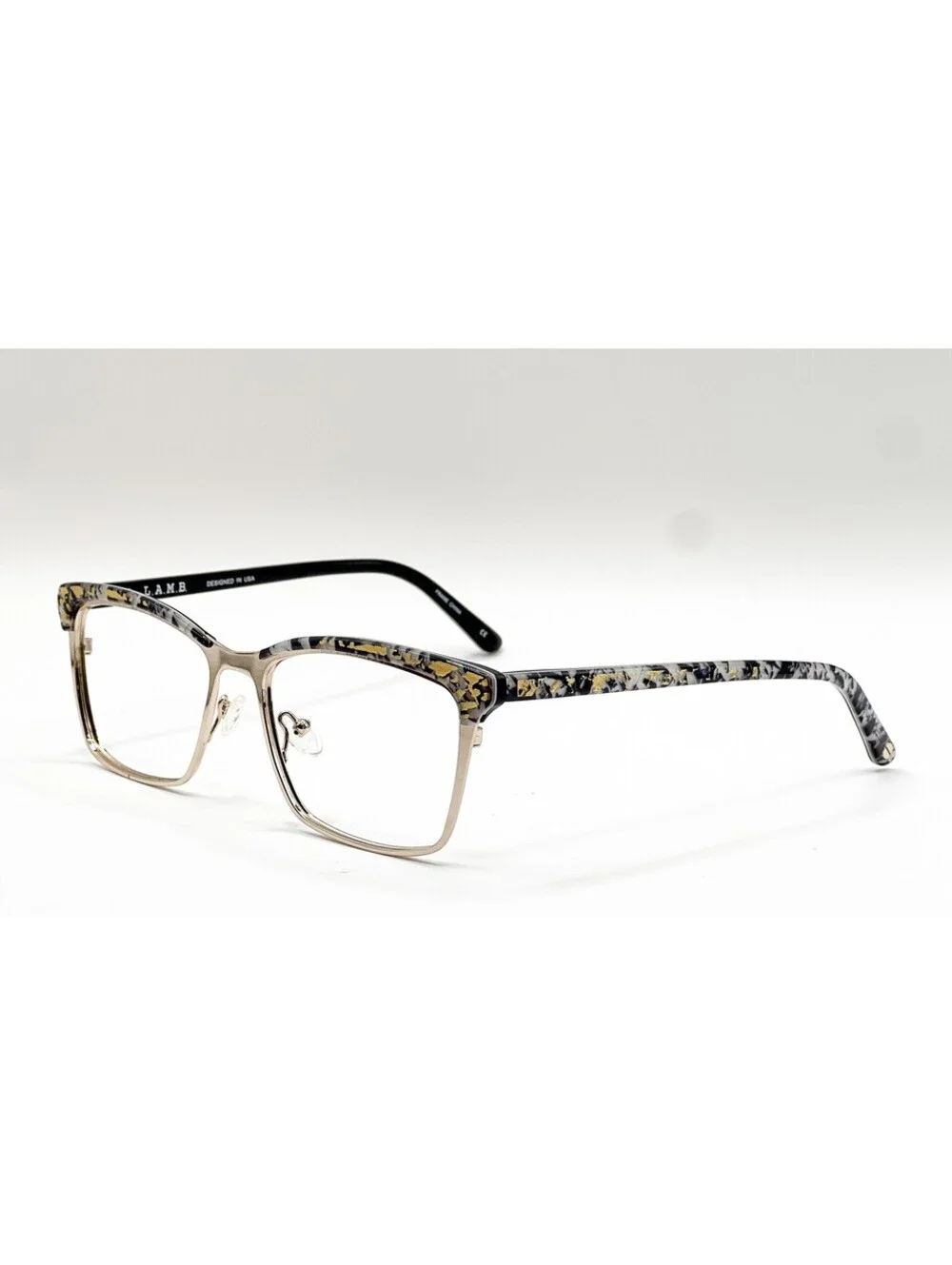 L.a.m.b. LAUF085 Gld Gold Full Rim Authentic Eyeglass Frames 55-17-145
